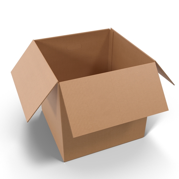 Open Cardboard Box 3D, Incl. package & packaging - Envato Elements