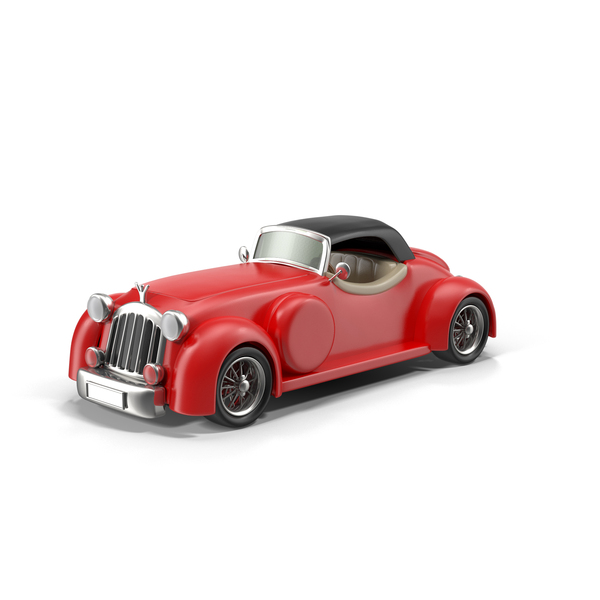 Cartoon Vintage Car, 3D - Envato Elements