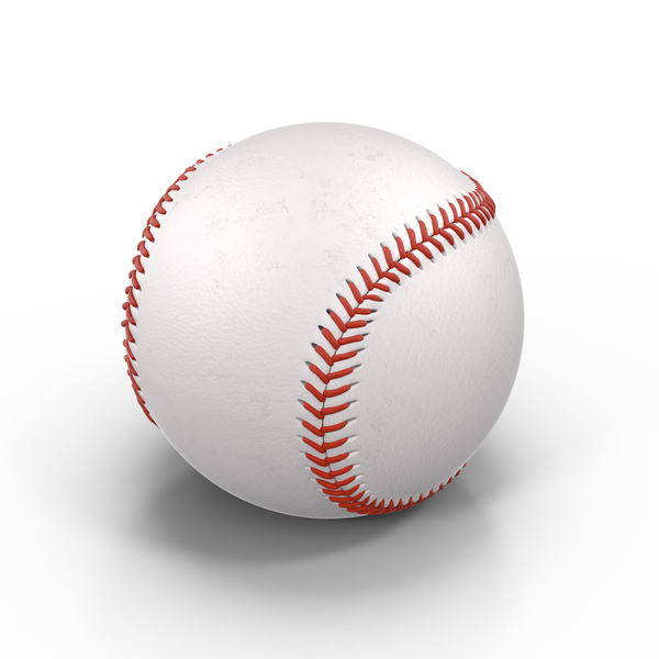 Baseball ball frozen in ice cube, 3D rendering isolated on white