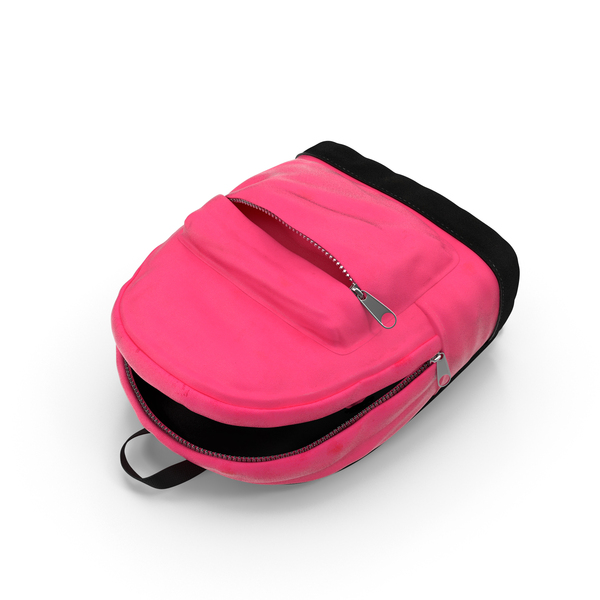 Opened Kids Backpack 3D, Incl. pink & school - Envato Elements