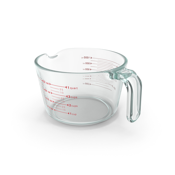 Measuring Cup Plastic Half Cup 3D, Incl. plastic & measuring device -  Envato Elements