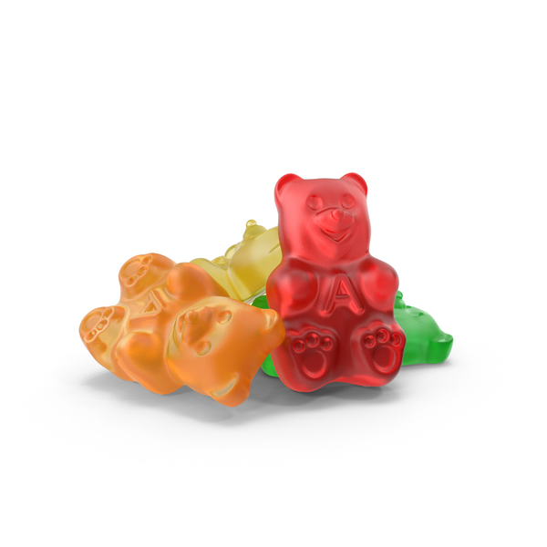 Gummy Bears 3D, Incl. gummy bear & mess - Envato Elements