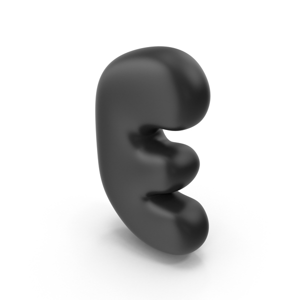 3d Bubble Letter E Image Stock By Pixlr