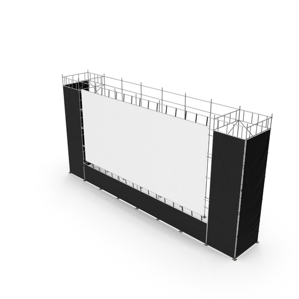 Large Stage Screen by PixelSquid360 on 