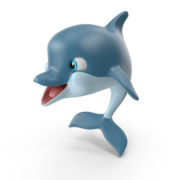Cartoon Dolphin, 3D - Envato Elements