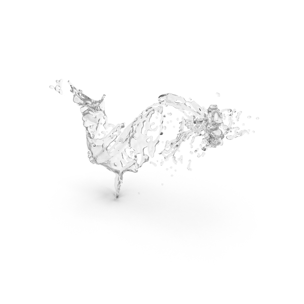 White Liquid Splash 3D, Incl. liquid & splash - Envato Elements