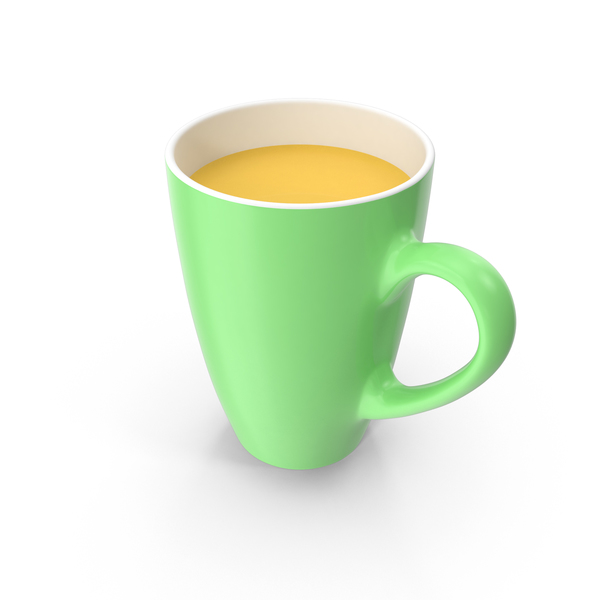 Green Mug 3D, Incl. mug & coffee - Envato Elements