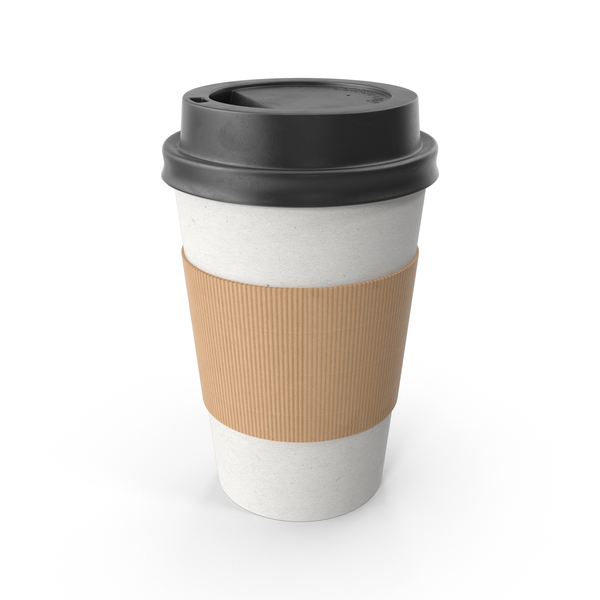 Black Paper Coffee Cup No Sleeve 3D, Incl. to go cup & cafe - Envato  Elements