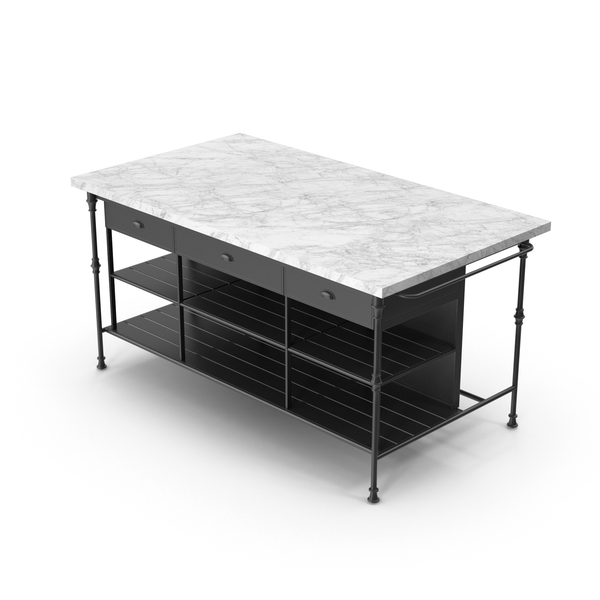 Kitchen Island Marble Top By, Kitchen Island White Marble Top
