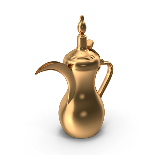 Arabic Dallah Coffee Pot 3D Incl. arabian metal Envato