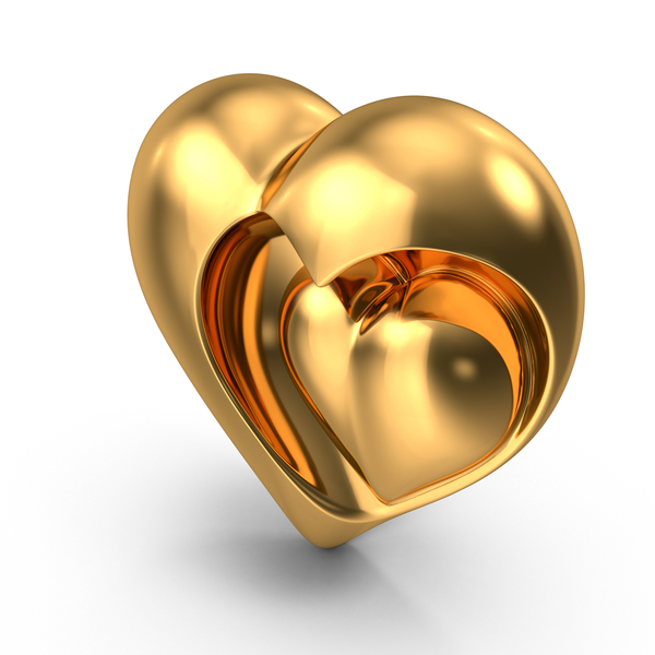 Heart Sculpture Gold By Pixelsquid360 On Envato Elements