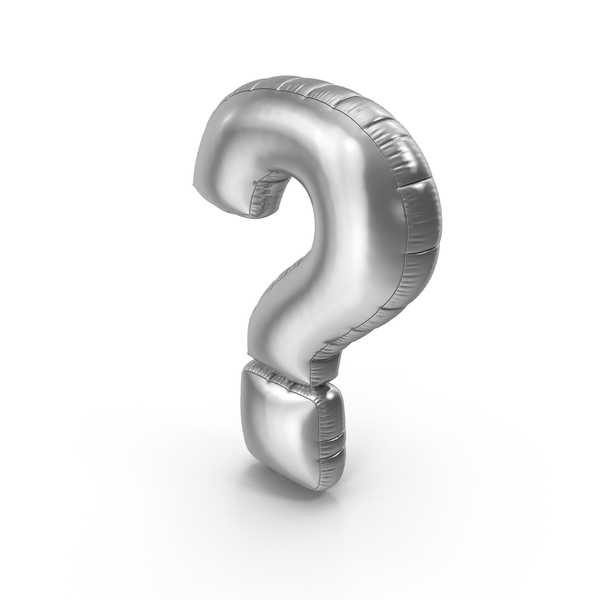 Foil Balloon Question Mark by PixelSquid360 on Envato Elements