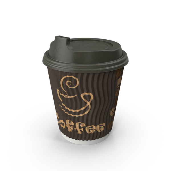 Black Paper Coffee Cup No Sleeve 3D, Incl. to go cup & cafe - Envato  Elements
