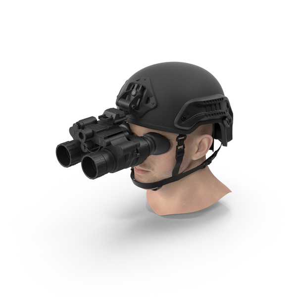 modelo 3d Casco militar con gafas de visión nocturna. - TurboSquid 1714982