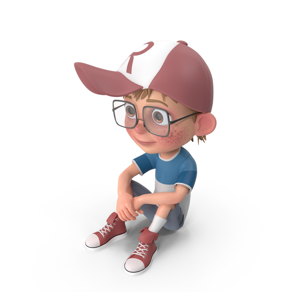 Cartoon Boy Sitting On Floor By Pixelsquid360 On Envato Elements