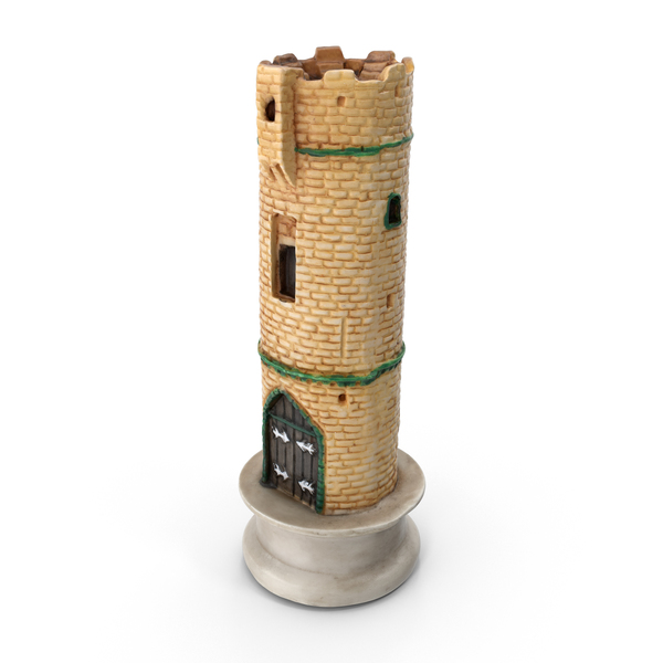 Peça de Xadrez Torre Branco, Objetos 3D - Envato Elements