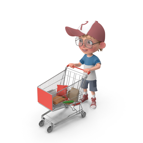 Cartoon Boy Harry Shopping By Pixelsquid360 On Envato Elements