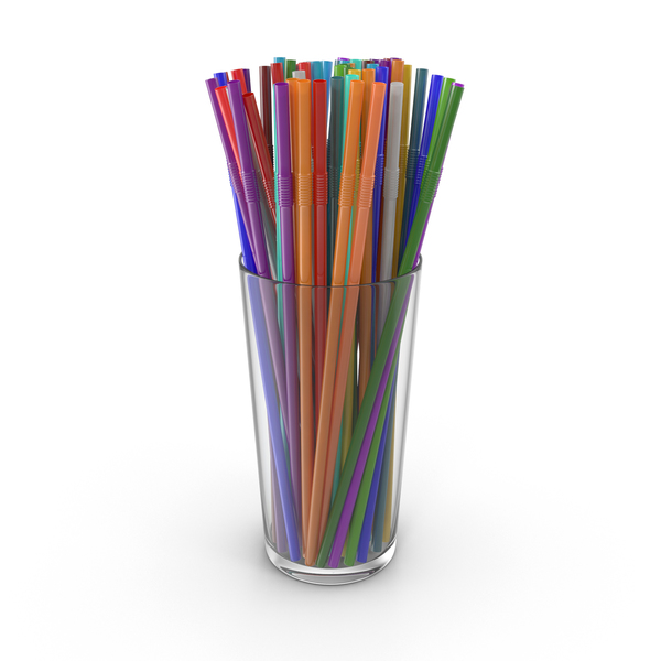 Heart Shaped Plastic Couple Straw 3D, Incl. straw & drink - Envato