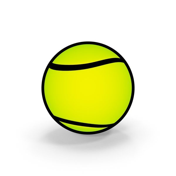 Cartoon Tennis Ball, 3D - Envato Elements