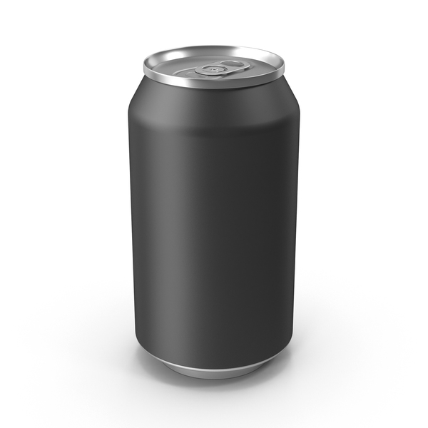 Soda Can Black 3D, Incl. drink & beverage - Envato Elements