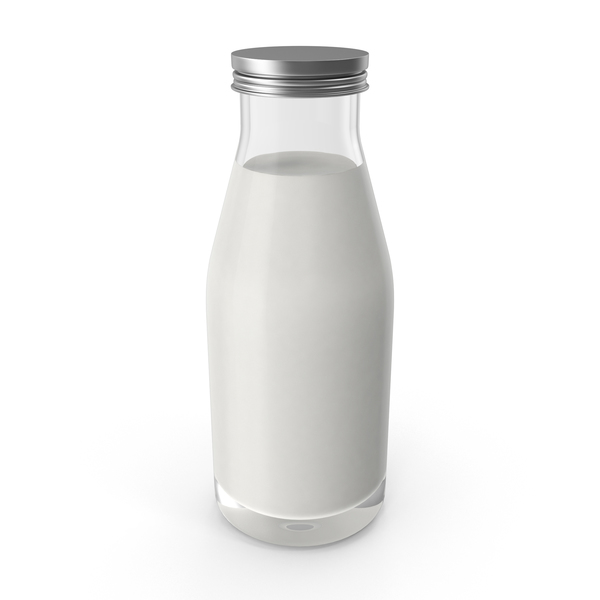 Glass Of Milk 3D, Incl. glass & dairy - Envato Elements