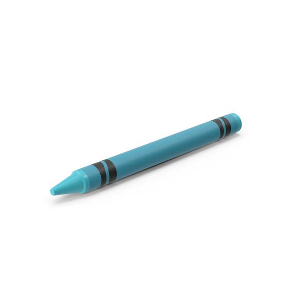 Blue Crayon 3D, Incl. color & art - Envato Elements