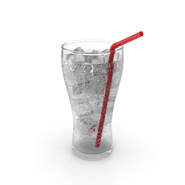 Clear Soda Glass 3D, Incl. glass & bottle - Envato Elements