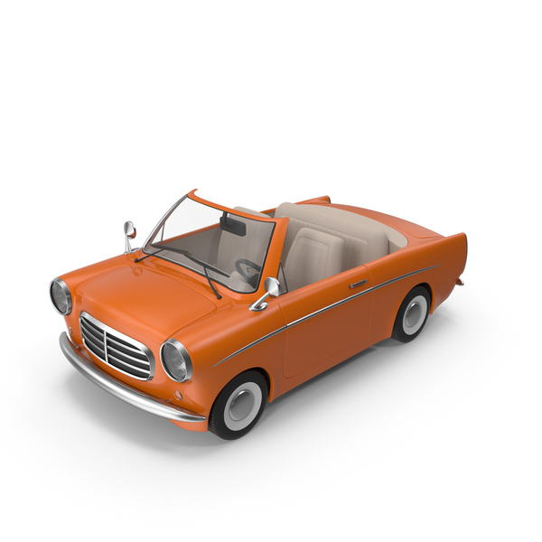 3d Cartoon Car Orange Image Stock By Pixlr