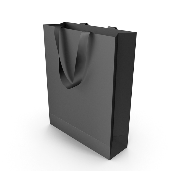 Black Shopping Bag with Gold Gift Paper 3D, Incl. gift & paper - Envato  Elements