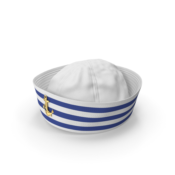 Navy Sailor Hat 3D, Incl. anchor & cap - Envato Elements