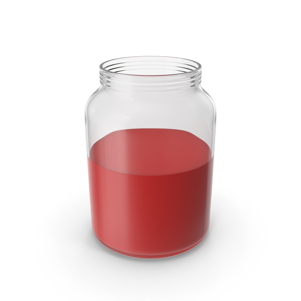 Glass Jar with Open Lid 3D, Incl. lid & jar - Envato Elements