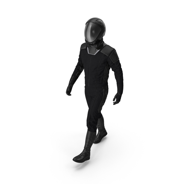 Casco de astronauta Sci Fi negro, Objetos 3D Incluyendo