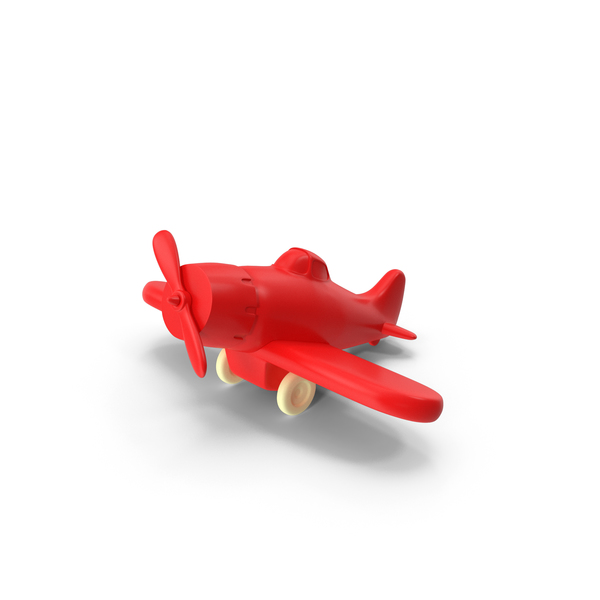 Brinquedo de avião com ícone de renderização 3d de cor vermelha para site  ou aplicativo ou jogo avião divertido e simples para