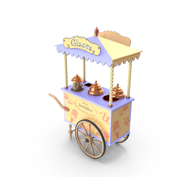 Golden Ice Cream Scoop 3D, Incl. ice cream & tool - Envato Elements