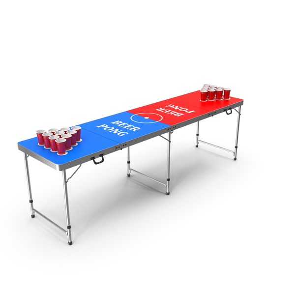 Beer Pong Table 3D, Incl. alcohol & bar - Envato Elements