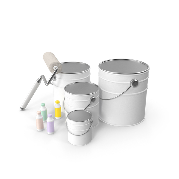 Blank Paint Can 3D, Incl. paint & painting - Envato Elements