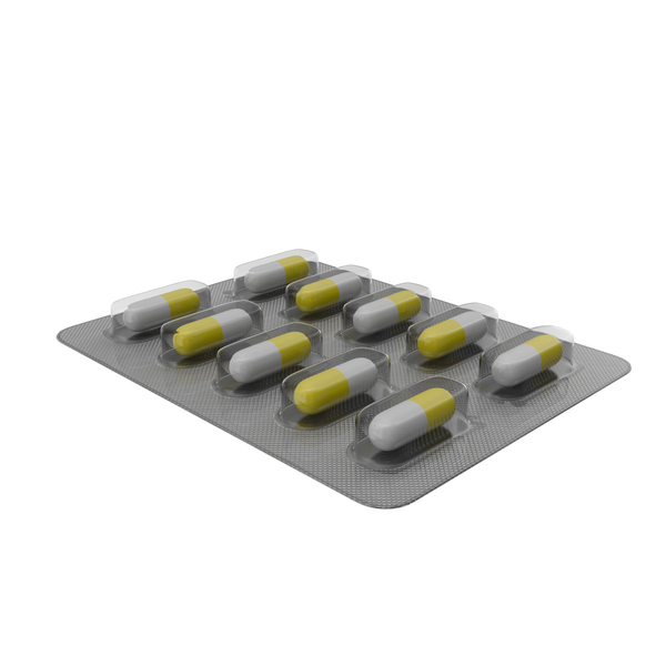 Capsule Pill Blister Pack 3D, Incl. medical & pills - Envato Elements