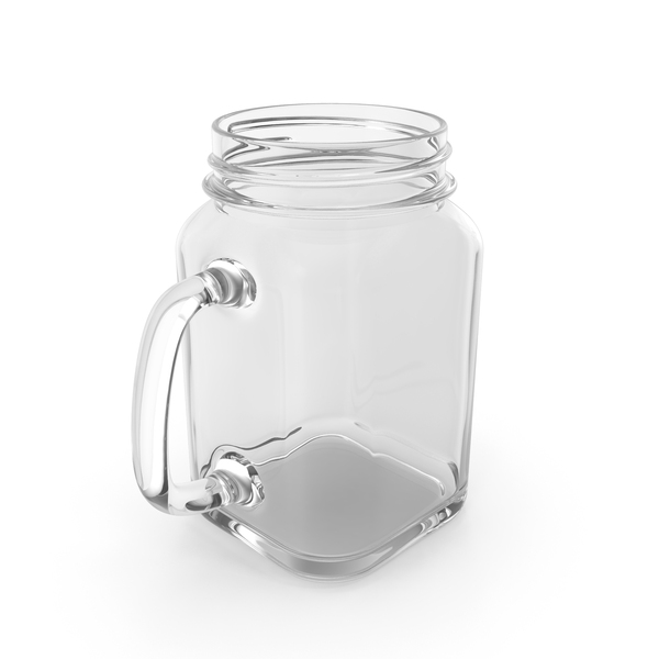 Glass Jar with Open Lid 3D, Incl. lid & jar - Envato Elements