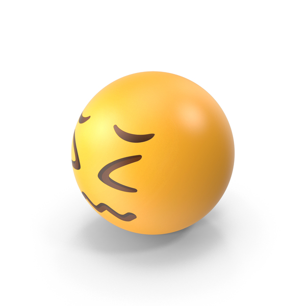 Fearful Face Button Emoji 3D, Incl. emoji & face - Envato Elements