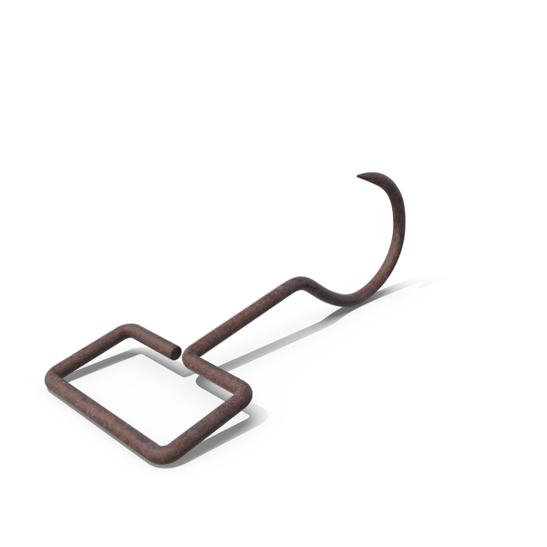 Old Hay Bale Hook 3D, Incl. iron & hook - Envato Elements