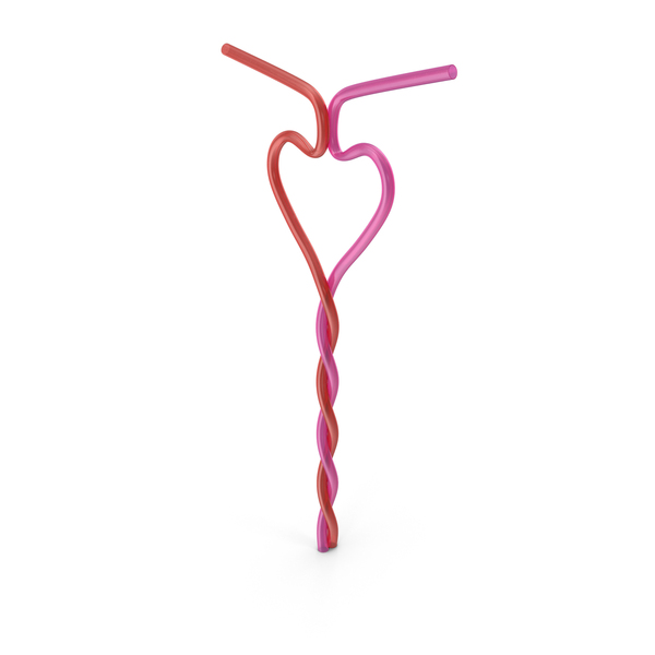 Lovers' Heart Straw