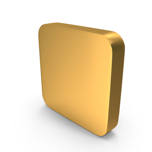 Web Button Shape Heptagon Gold, 3D - Envato Elements