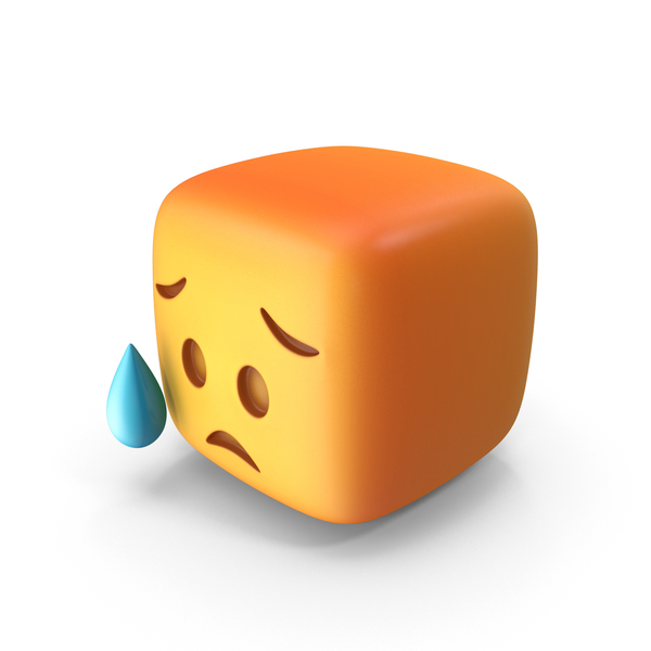 Fearful Face Emoji 3D, Incl. emoji & face - Envato Elements