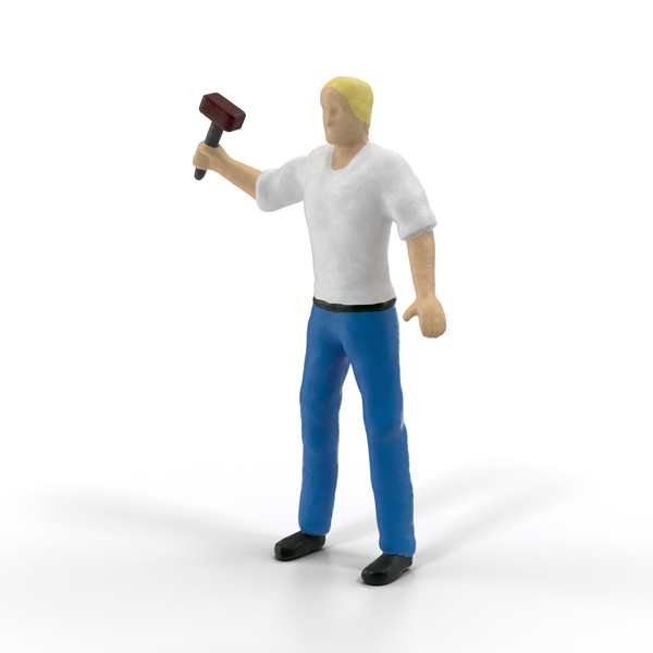 Miniature Man at Work 3D, Incl. miniature & figurine - Envato Elements